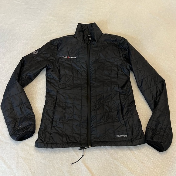 MARMOT x STELLA ARTOIS Women’s Quilted Puffer Jacket, Size Small. - Picture 1 of 7